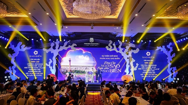 Gần 1.000 nhà đầu tư, khách hàng đã tham dự sự kiện mở bán phân khu Sao Biển Vinhomes Ocean Park 2 – The Empire.